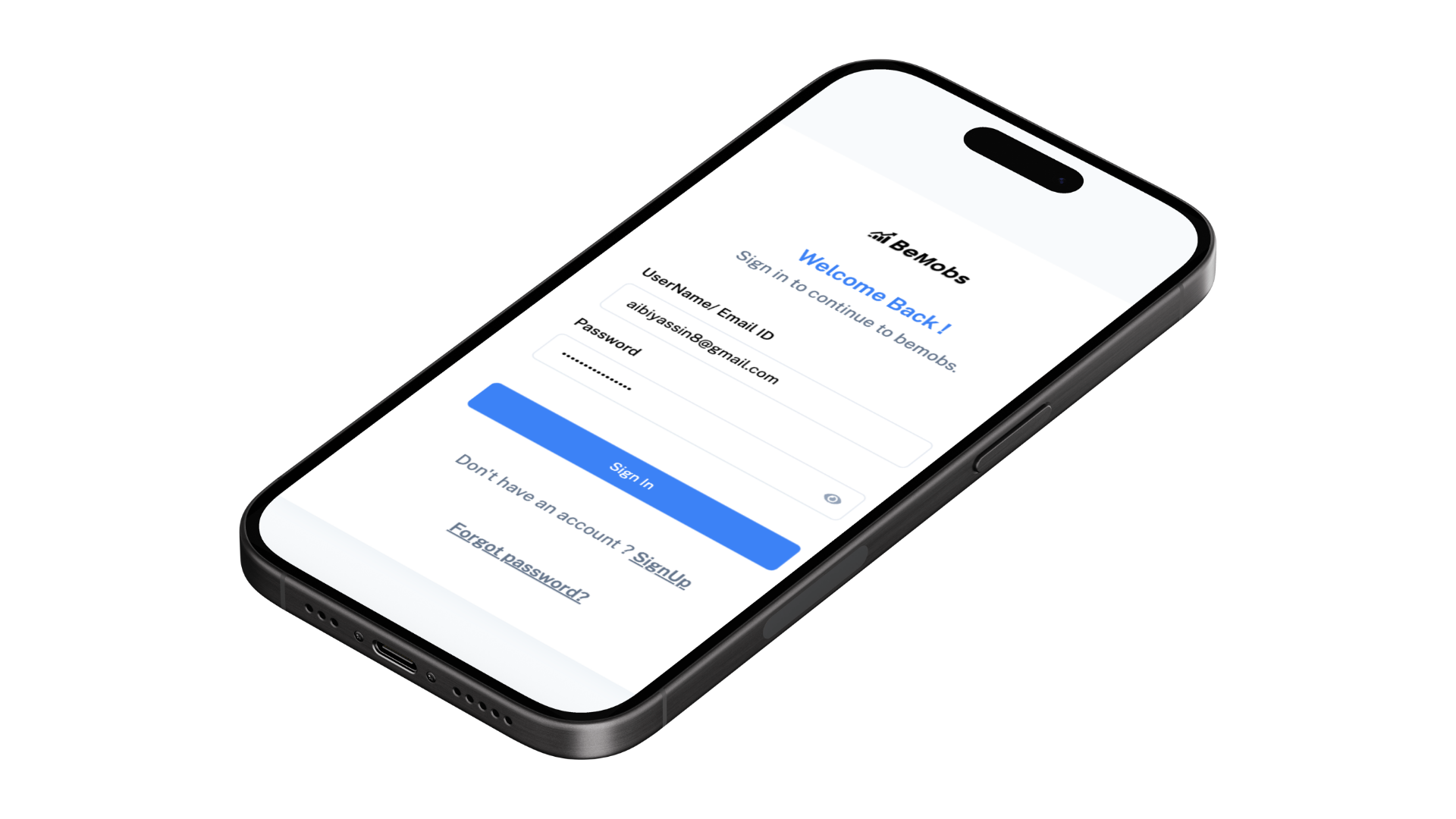 BeMobs Platform Mockup 1